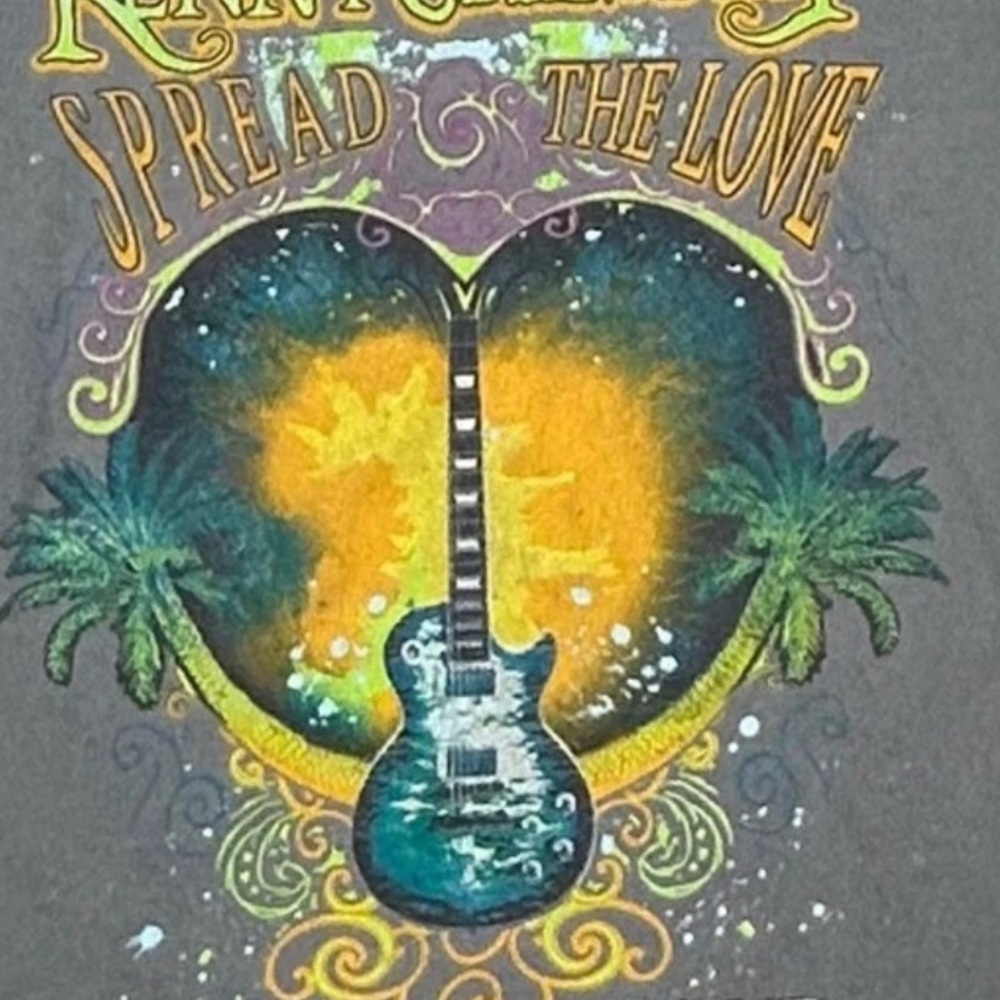 Kenny Chesney 2016 Tour 'Spread the Love' Graphic Tee - Gray Sz L - BNWOT - Picture 2 of 4